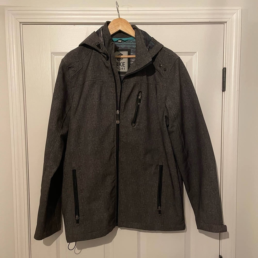 Mens L charcoal BKE sport casual or business jacket